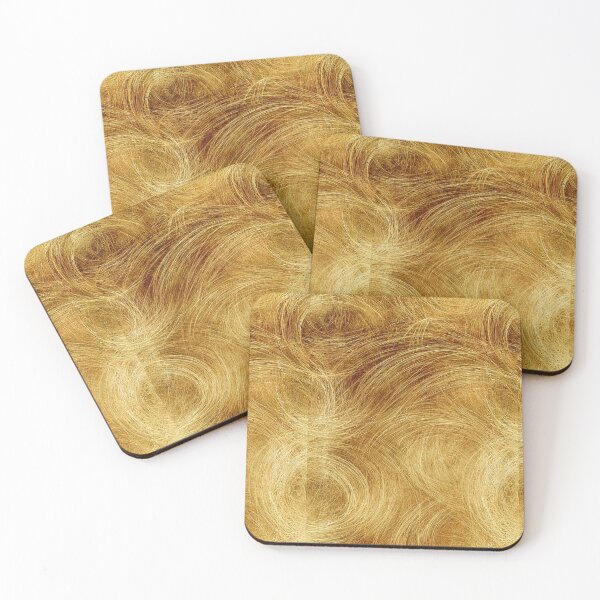 Item preview, Swirling Golden Silk Hair Fiber Abstract designed and sold by Piotrek0001.