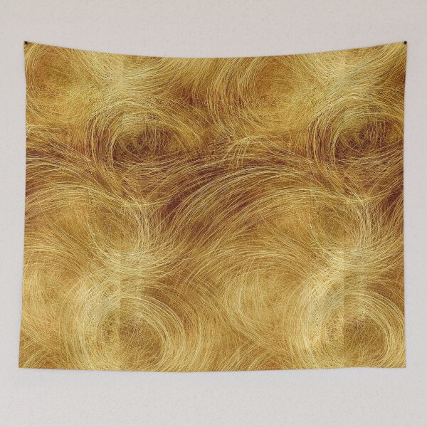 Item preview, Swirling Golden Silk Hair Fiber Abstract designed and sold by Piotrek0001.