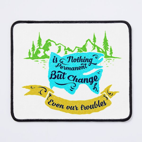 Item preview, Nothing Is Permanent But Change Inspirational Nature Graphic T-Shirt​ designed and sold by Creatby7030.