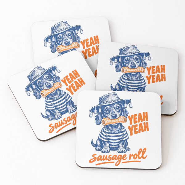 Item preview, Yeah Yeah Sausage Roll Funny Dachshund Aussie Weenie Dog designed and sold by Yellowriversss.