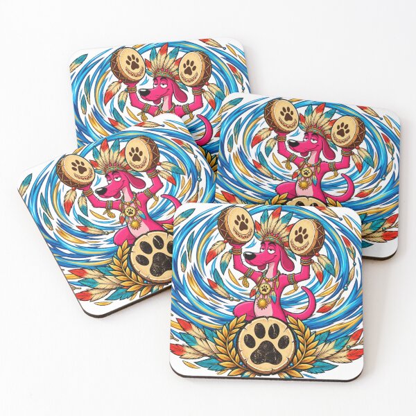 Item preview, Boho Dog Tribal Drum Spirit designed and sold by JanRizz.