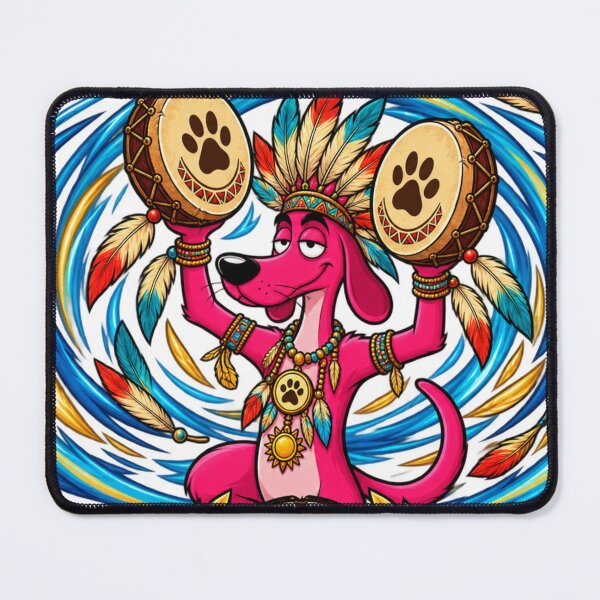 Item preview, Boho Dog Tribal Drum Spirit designed and sold by JanRizz.