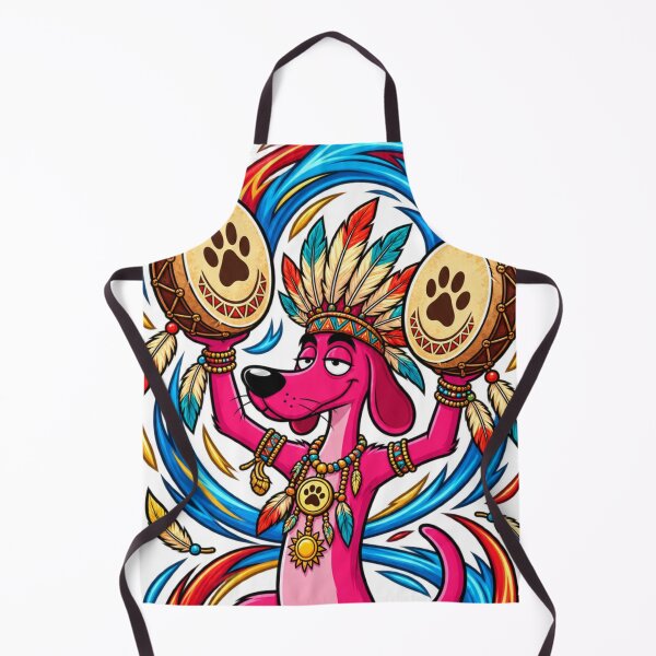 Item preview, Boho Dog Tribal Drum Spirit designed and sold by JanRizz.