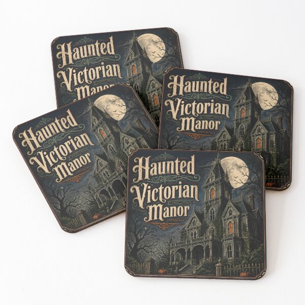 Item preview, Haunted Victorian Manor Gothic Facade Poster designed and sold by KristenosNehk.