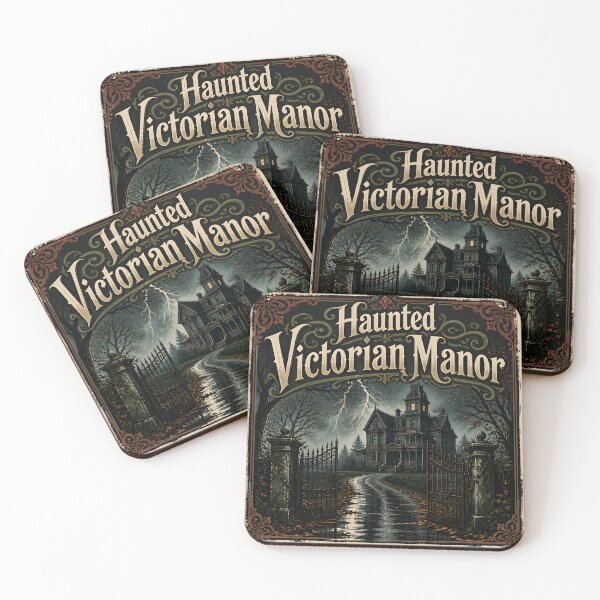 Item preview, Haunted Victorian Manor Rainy Driveway Scene designed and sold by KristenosNehk.