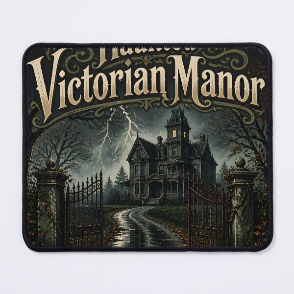 Item preview, Haunted Victorian Manor Rainy Driveway Scene designed and sold by KristenosNehk.