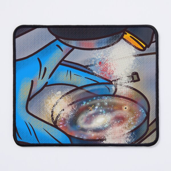 Item preview, Retro scientist lab microscope petri dish planets galaxy designed and sold by MadaFaCose.