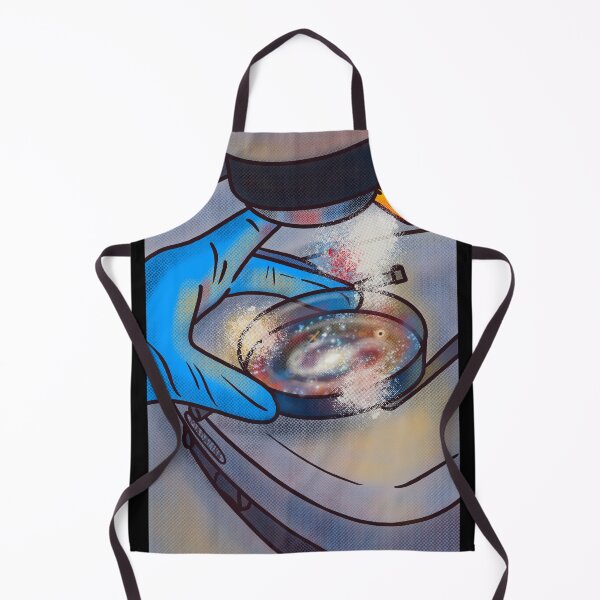 Item preview, Retro scientist lab microscope petri dish planets galaxy designed and sold by MadaFaCose.
