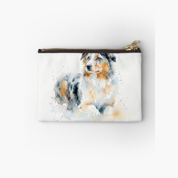 Item preview, Australian Shepherd, Peach and Sky Blue designed and sold by caracatita75.