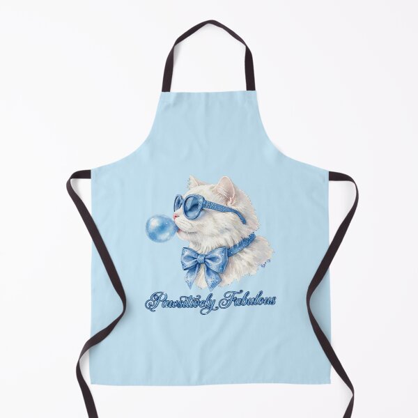 Item preview, Pawsitively Fabulous - Cute White Cat With Blue Sunglasses - Cat Lover designed and sold by Vibe-Vary.