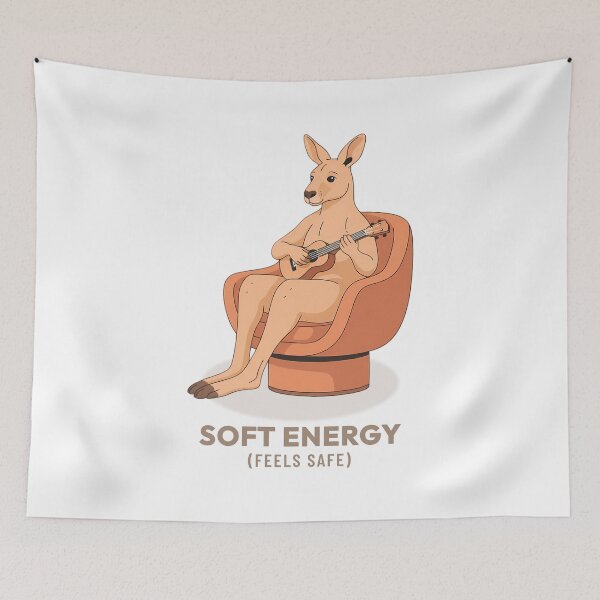 Item preview, Cozy Kangaroo Playing Ukulele Retro Aesthetic designed and sold by COZY VINTAGE animal.