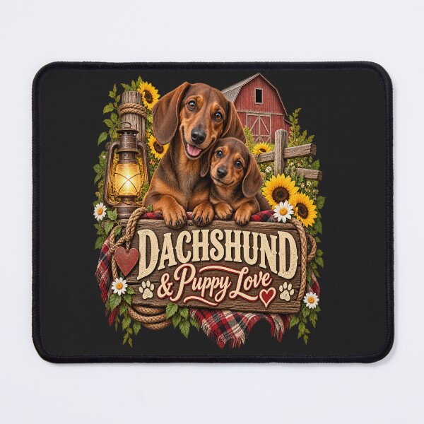 Item preview, Dachshund & Puppy Love designed and sold by PawPlanetPro.