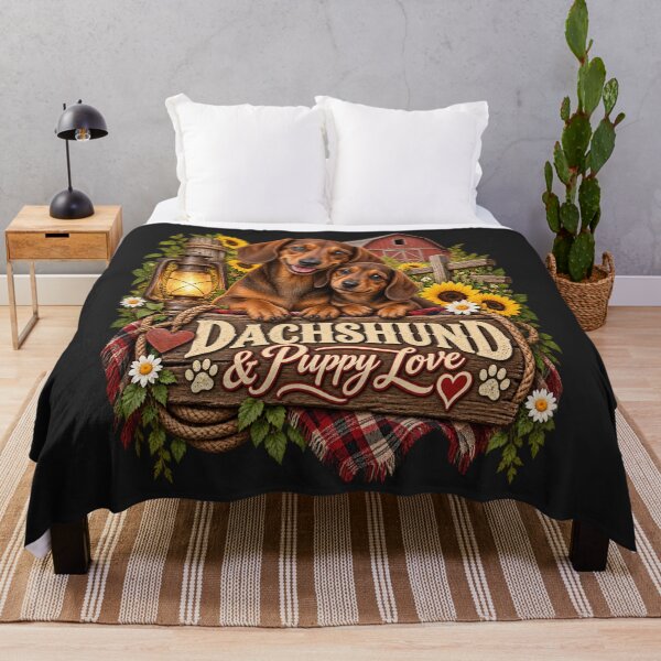 Item preview, Dachshund & Puppy Love  designed and sold by PawPlanetPro.