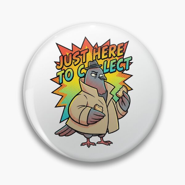 Item preview, Just Here To Collect Crumbs Pigeon designed and sold by AURA Vibes.
