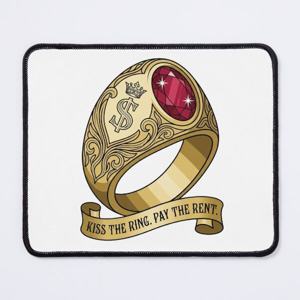 Item preview, Kiss The Ring Pay The Rent designed and sold by AURA Vibes.
