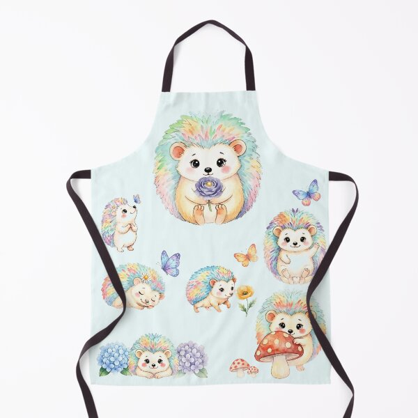 Item preview, Rainbow Hedgehogs in a Whimsical Garden designed and sold by HumTumMe.