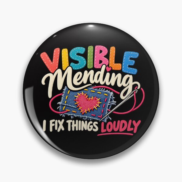 Item preview, Visible Mending – I Fix Things Loudly Sewing Humor designed and sold by Tadeusz1.