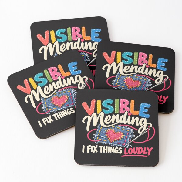 Item preview, Visible Mending – I Fix Things Loudly Sewing Humor designed and sold by Tadeusz1.