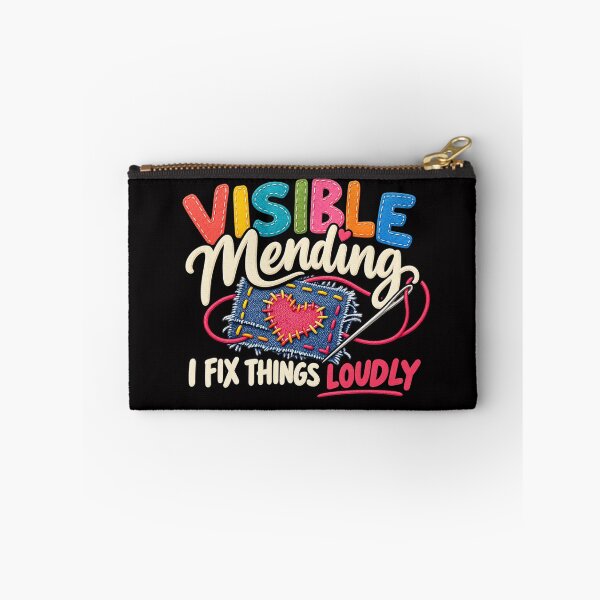 Item preview, Visible Mending – I Fix Things Loudly Sewing Humor designed and sold by Tadeusz1.