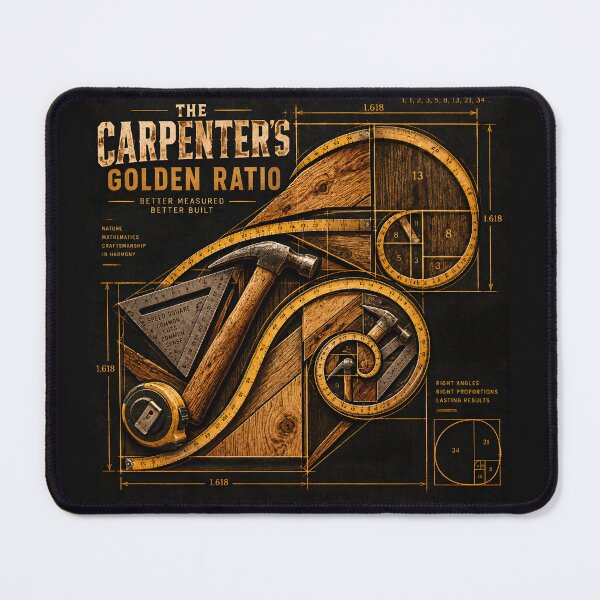 Item preview, The Carpenters Golden Ratio Craftsmanship Tool Shirt designed and sold by StudioBilly3000.