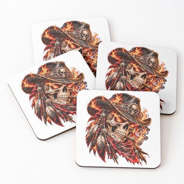 Item preview, Flaming Pirate Skull Gothic Dark Fantasy designed and sold by ArtSpark Studio.