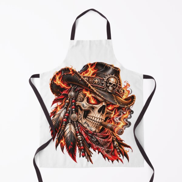Item preview, Flaming Pirate Skull Gothic Dark Fantasy designed and sold by ArtSpark Studio.
