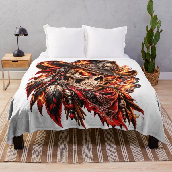 Item preview, Flaming Pirate Skull Gothic Dark Fantasy designed and sold by ArtSpark Studio.