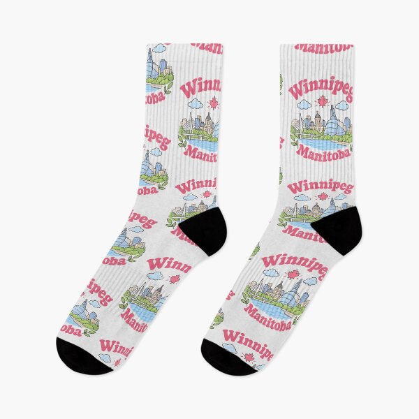 Item preview, Winnipeg Canada Cute Pink Kawaii City designed and sold by HowToCanadian.