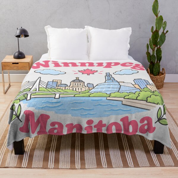 Item preview, Winnipeg Canada Cute Pink Kawaii City designed and sold by HowToCanadian.