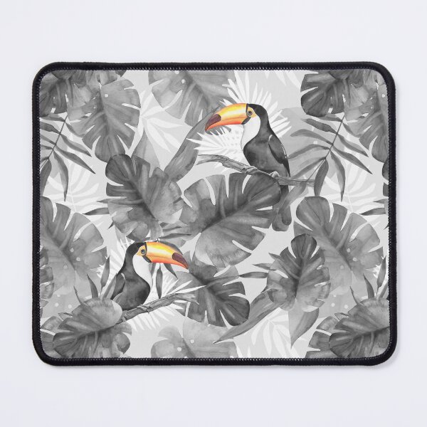 Item preview, Toucan and Tropical Leaves Watercolor Pattern designed and sold by Gribanessa.