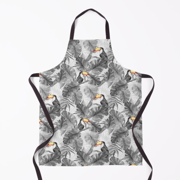 Item preview, Toucan and Tropical Leaves Watercolor Pattern designed and sold by Gribanessa.
