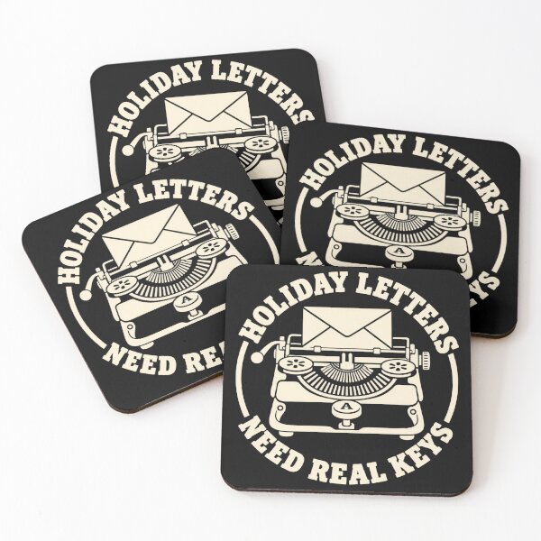 Item preview, Holiday Letters Need Real Keys Analog Writing Humor designed and sold by DreamLayerStudio.