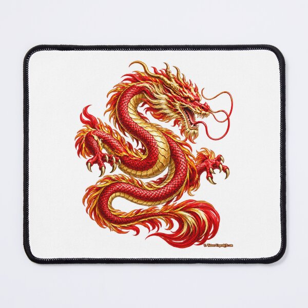 Item preview, Crimson Chinese Dragon – Symbol of Strength and Good Fortune designed and sold by BlingandGifts.