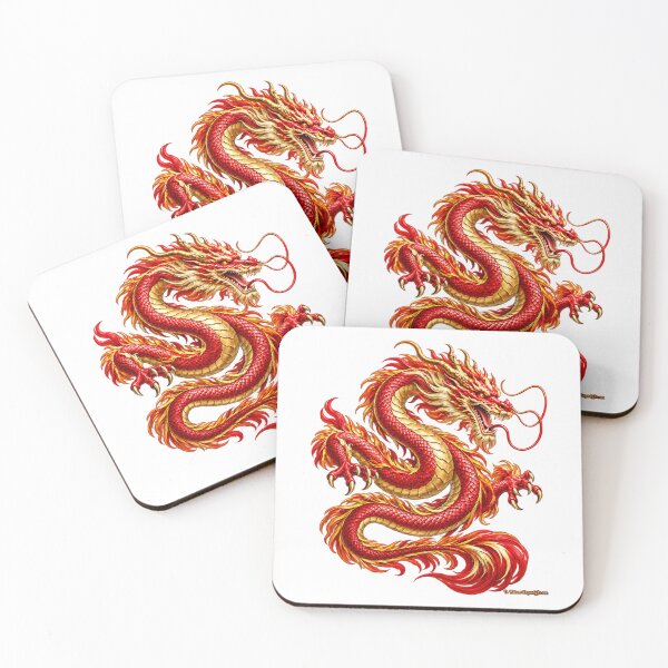 Item preview, Crimson Chinese Dragon – Symbol of Strength and Good Fortune designed and sold by BlingandGifts.