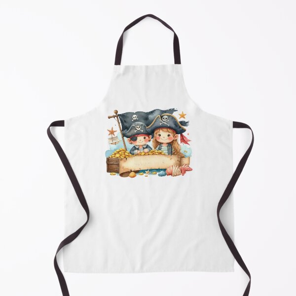 Item preview, Watercolor Pirate Kids Treasure Chest Banner designed and sold by BetweenForms.