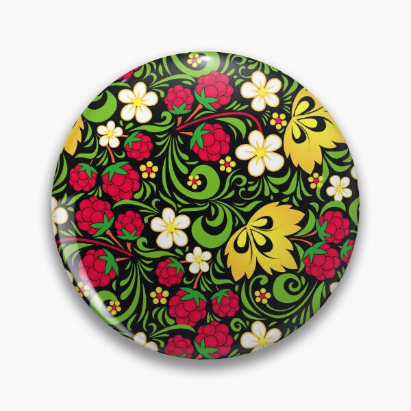 Item preview, Raspberry khokhloma pattern designed and sold by Art of Sun.