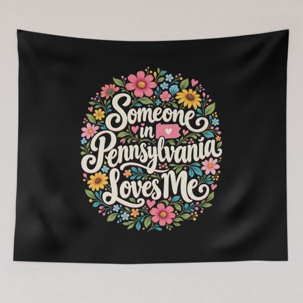 Item preview, Someone in Pennsylvania Loves Me Keystone State Daisy Design designed and sold by Trendably.