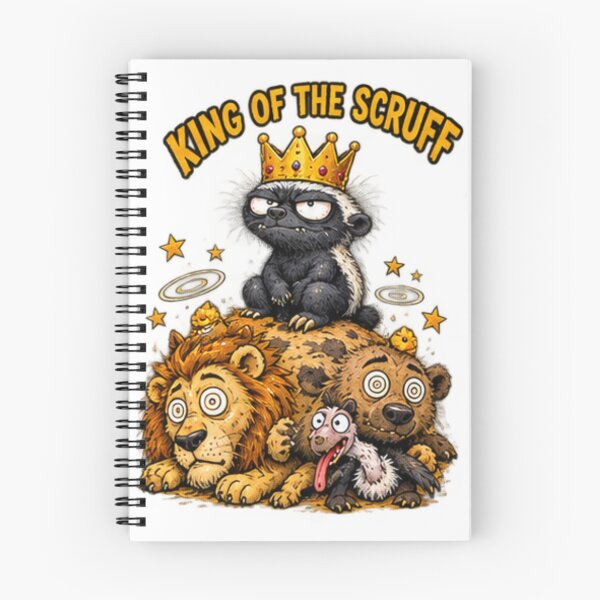 Item preview, King Of The Scruff Honey Badger designed and sold by paintingnou.
