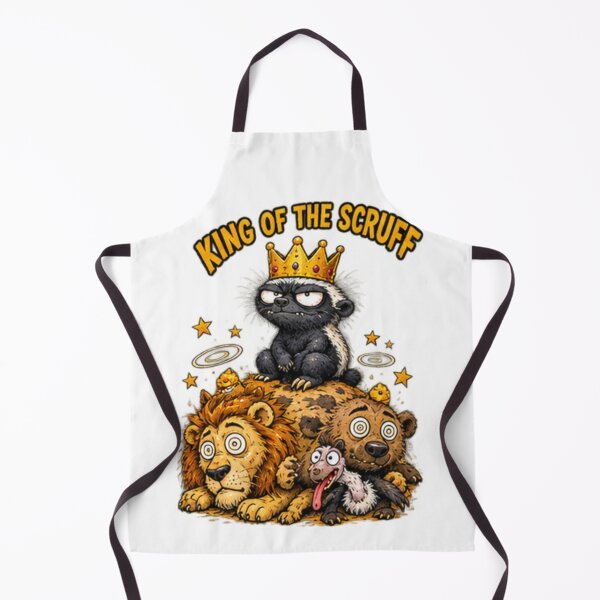 Item preview, King Of The Scruff Honey Badger designed and sold by paintingnou.