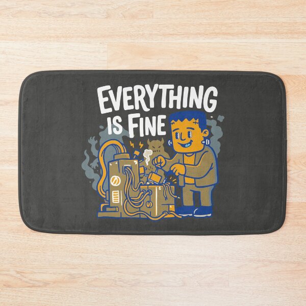 Item preview, Everything Is Fine Frankenstein Sarcastic Funny Halloween designed and sold by CamaleonDesigns.