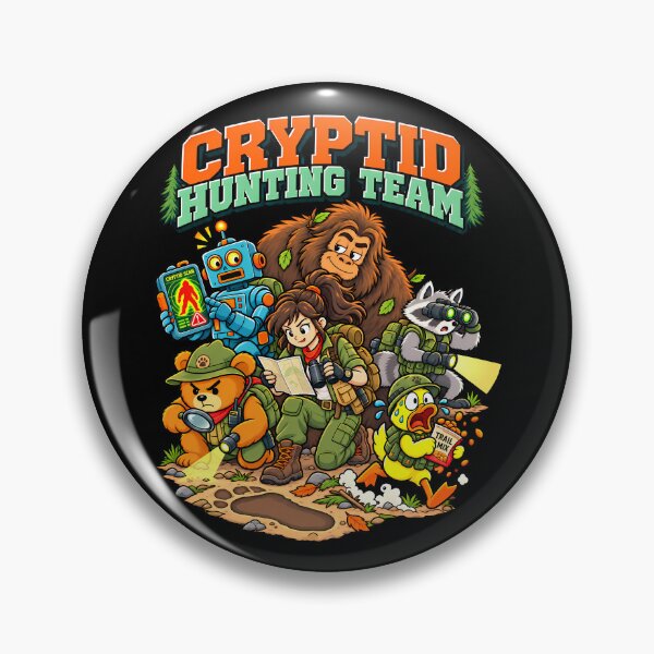 Item preview, Cryptid Hunting Team – Funny Bigfoot Hunter Crew designed and sold by IdentityinInk.