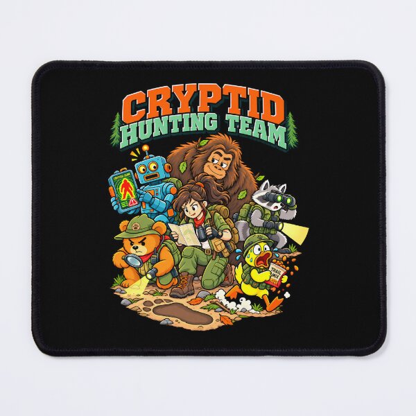 Item preview, Cryptid Hunting Team – Funny Bigfoot Hunter Crew designed and sold by IdentityinInk.