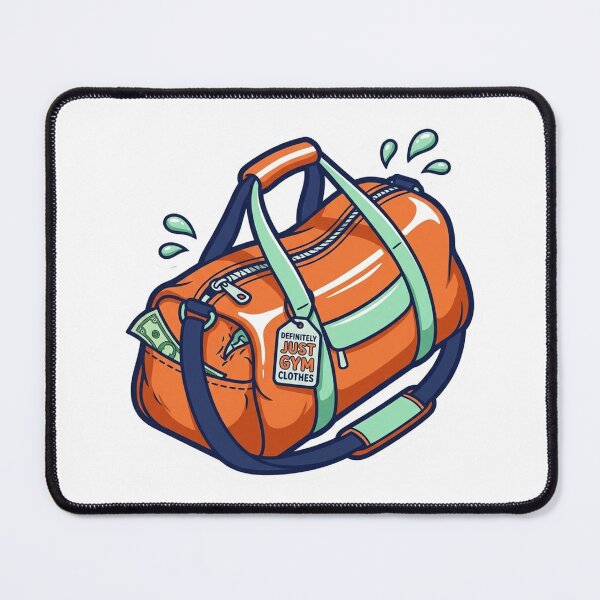 Item preview, Definitely Just Gym Clothes Duffel Bag designed and sold by AURA Vibes.