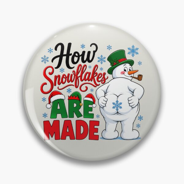 Artikelvorschau, How Snowflakes are Made Snowman, Winter Holiday Snowman Gift entworfen und verkauft von MalwasBasket.