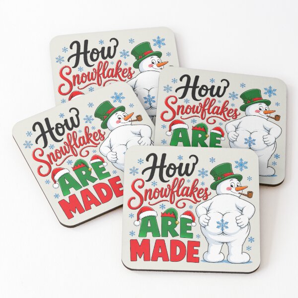 Item preview, How Snowflakes are Made Snowman, Winter Holiday Snowman Gift designed and sold by MalwasBasket.