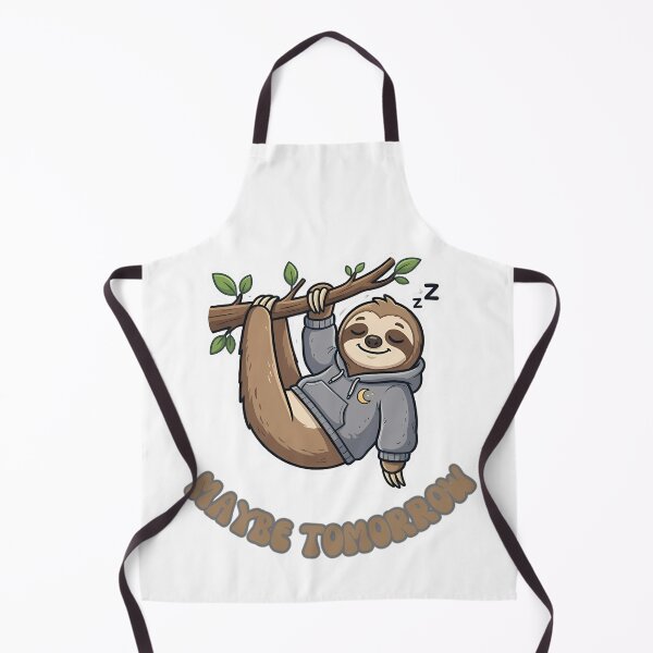 Item preview, Maybe Tomorrow Cute Funny Lazy Sloth designed and sold by ZeroContextArt.