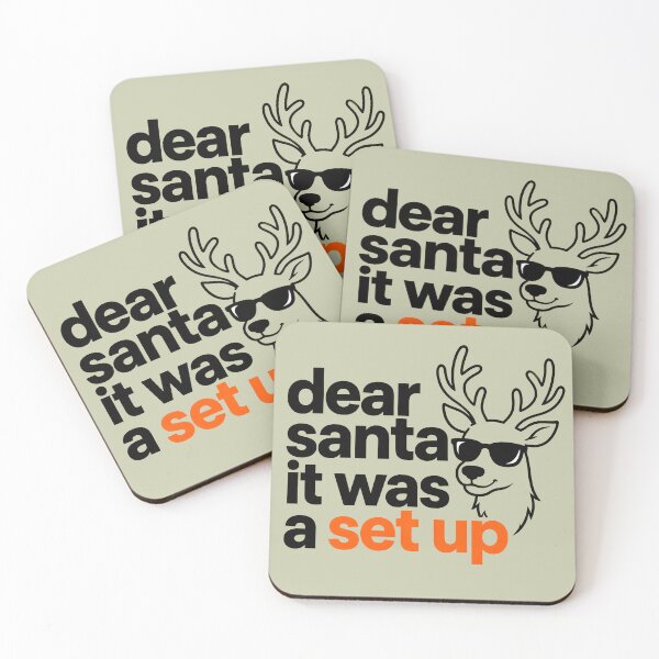 Item preview, Dear Santa It Was A Set Up Funny Modern Christmas Meme designed and sold by DoceVaga.