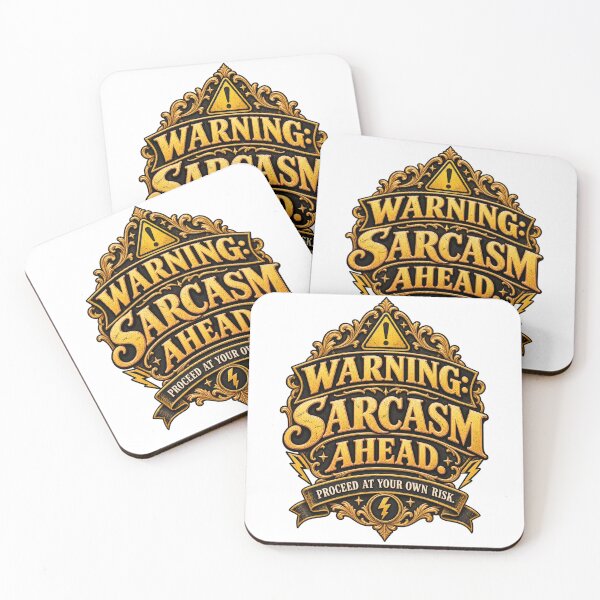Item preview, Warning Sarcasm Ahead Sarcastic Design designed and sold by InkroarCo.