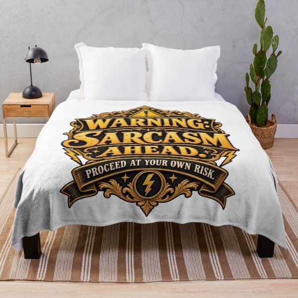 Item preview, Warning Sarcasm Ahead Sarcastic Design designed and sold by InkroarCo.