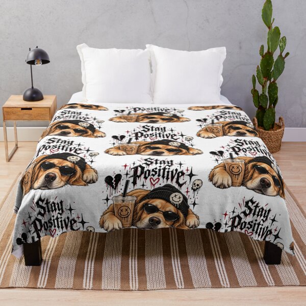 Item preview, Stay Positive Pup Dog designed and sold by FavePopCulture.